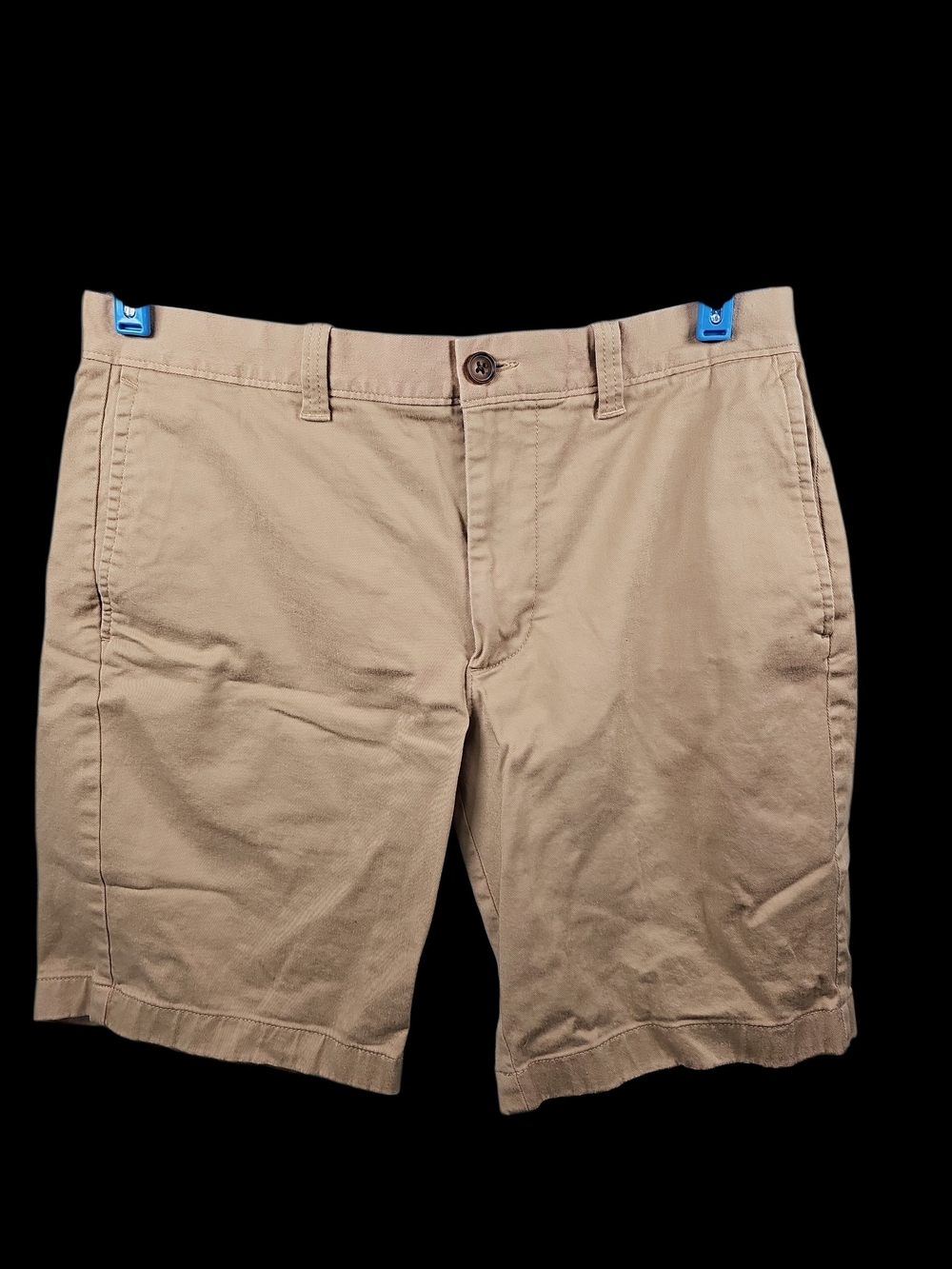 J. Crew Khaki Flat-Front Cotton Shorts